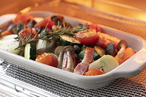 [Amazon.co.jp Exclusive] Fuji Horo Square Tempura Pot, Pink, IH Compatible, Includes Thermometer, Frying Net, and Tray, Gift Item