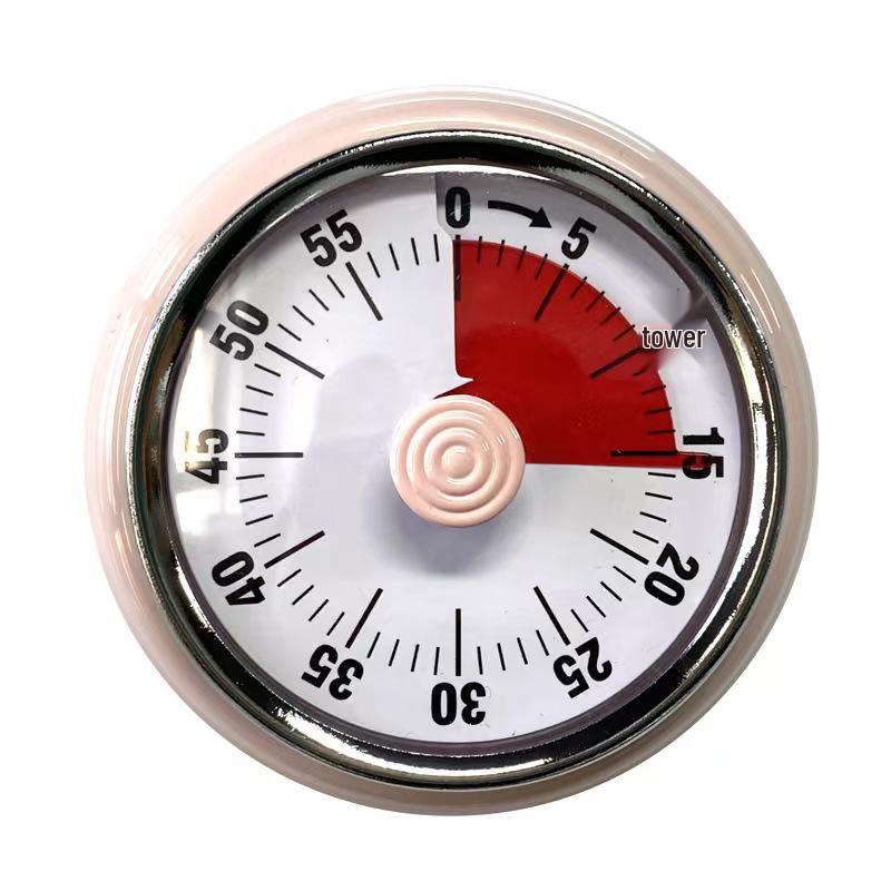 Retro Japanese Magnetic Kitchen Timer with Visual Countdown