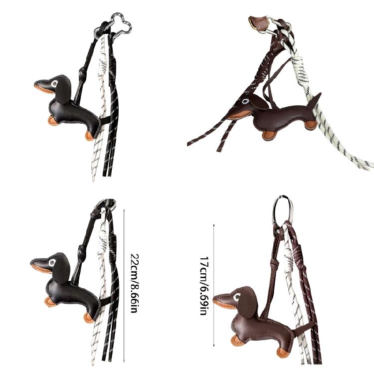 Retro Teckel Tas Decoratie Voor Liefhebbers van Huisdier Mode Tassen Accessoires Sleutelhanger Unieke Handtas Decoratie