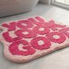 Faux Cashmere Absorbent Floor Mat Bath Door Rug Fast Dry For Entryway Bathroom Hallway In Stock Gift For Families