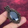 Shungite Gemstone Pendant Copper Wire Wrapped Handmade Jewelry Engagement Gifts
