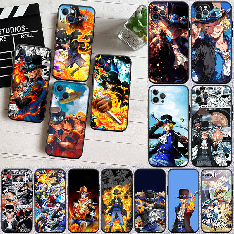 MH122 One Piece Sabo Phone Shell Case for Redmi Note 8 9 10 11 11S 10C 10X 10A 10T 9A 9C 9T 9S 8T Pro Max Plus Prime
