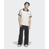 adidas Orijinaller Waffle Kısa Moda Yumuşak Rahat Çizgili Çok Yönlü Polo Yaka Unisex Üstler Beyaz JV9265