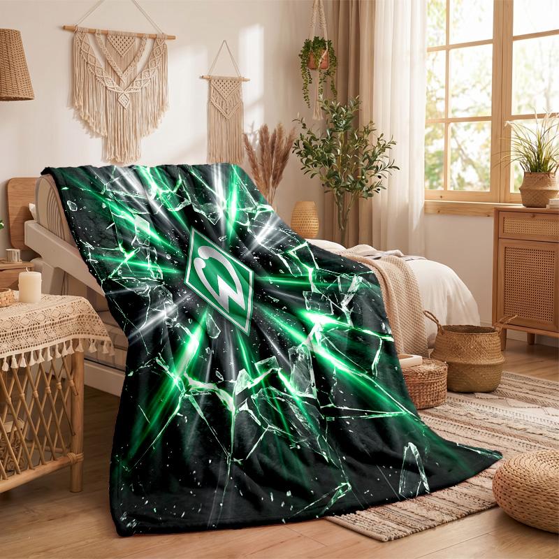 Werder Bremen Fußball Print Flanelldecke Weich Warm Sofa Bett Überwurfdecke Für Zuhause Büro Schlafzimmer