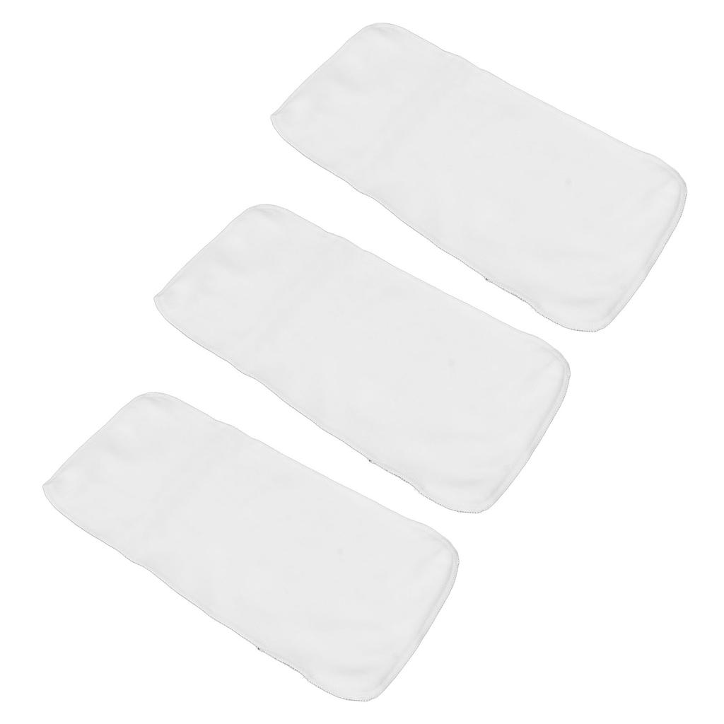 3pcs Unbleached Castor Oil Pack DE Velvet Fabric Wrap Reusable Castor Oil Pads for Heat Compress