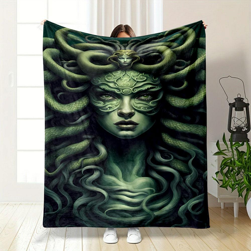 Medusa Snake Blanket bedroom Blanket for Livingroom Couch lunch break Soft throw for Friend's festival Gift