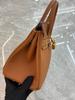 Large-capacity Litchi Pattern Togo Gold and Silver Diamond Genuine Leather Top-grain Cowhide Fashionable and Versatile Single-shoulder Handbag