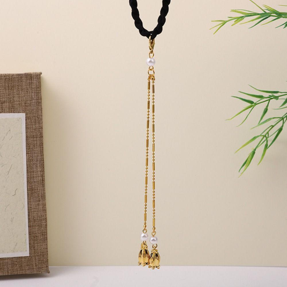 Tassel Hanfu Tassel Headwear Hair Band Weave Hair Rope Retro Chinese Style Rubber Band  Hair Band