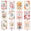 Day Theme Mother Flower Pattern Postcard Party Invitation Card For Prop Party