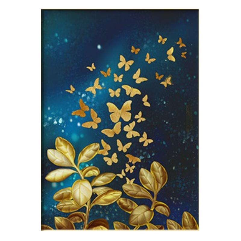 Абстрактная Золотая Бабочка Холст Картина Современный Плакат И Принт Для Прохода Настенная Картина Для Гостиной Студия Настенная Картина Холст Картина БЕЗ Рамки 21*30cm