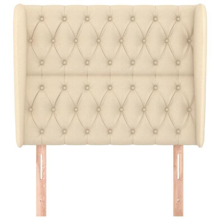 VidaXL Headboard with Ears Cream 103x23x118-128 Cm Fabric3118287