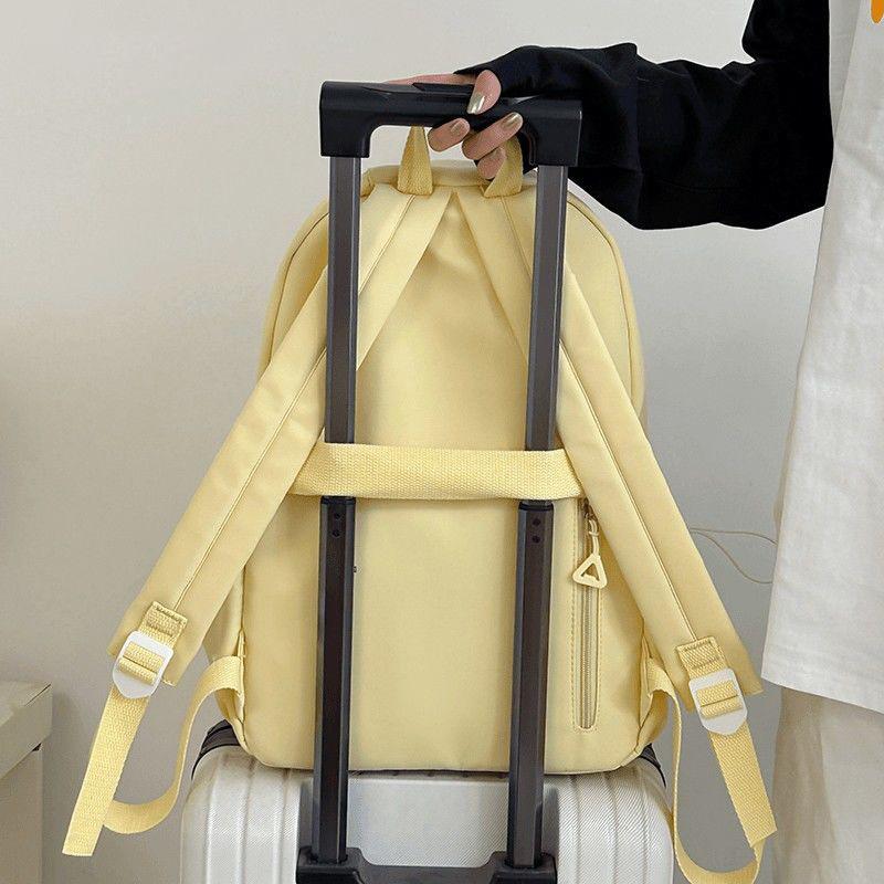 School Bag Girl Junior High School Girl New Simple and Versatile Japanese Travel Backpack Design Sense Backpack