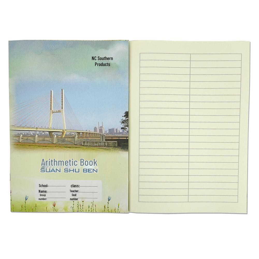 18K School Uniform Exercise Notebook: Pinyin, English, Arithmetic Practice Book.
