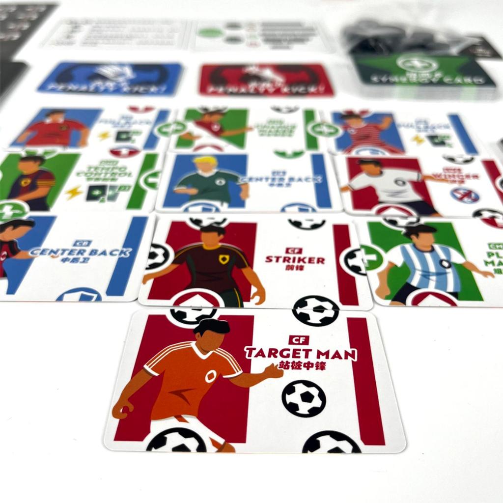 Anglická verze Dream Eleven Magic Fotbalový hráč Stolní hra Dvojitá karta Zázračné Magické číslo Jedenáct Hra