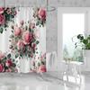 1 Piece 180X180Cm Super Natural Flower Rose Daisy Pattern Printed Shower Curtain Partition Bathroom Waterproof