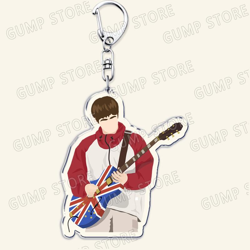 

Rock Band Jarvis Cocker Keychains for Accessories Jewelry Live Forever Sunshiyiiine Noel Gallagher Wonderwal Keyrings Fans Gifts