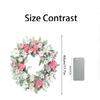 3D 45cm Easter Wreath Leaves, And Chrysanthemums - A Wall Decoration For The Entrance.
