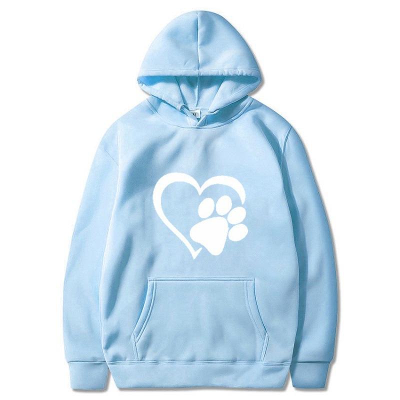 2025 spring and autumn men's black cat claw love couple shirt hooded sweater direct supply one piece hair