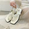 Wedge heel silver toe sandals fairy shoes 2025 summer with skirt travel vacation fashion pinch Roman shoes