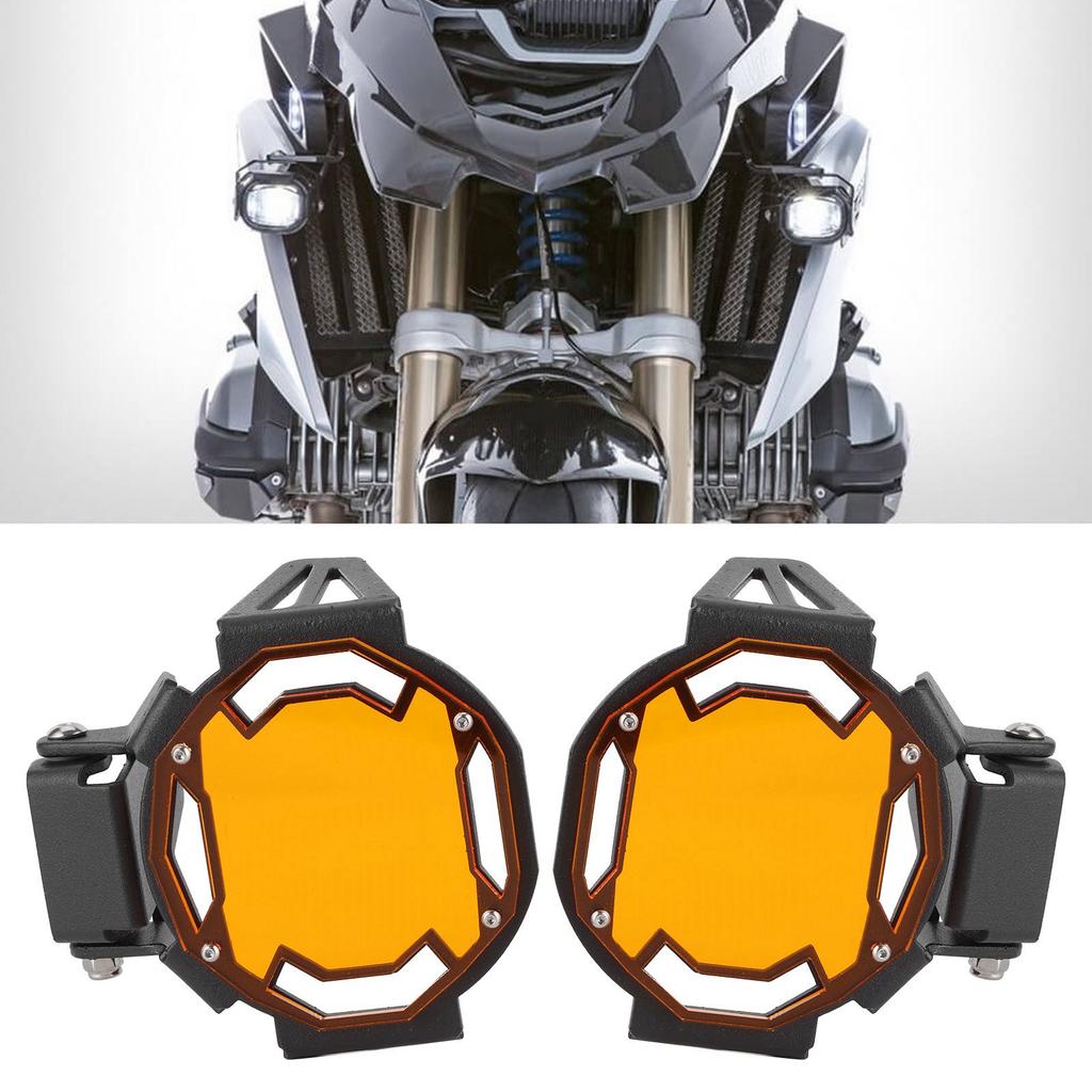 Motocycle Fog Light Guard Protective Cover LED Lamp Protector Fit for R1200GS/R1250GS Adventure LCOrange