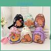 Cartoon Capybara Kids Chest Bag With Breathable Canvas For Kindergarten