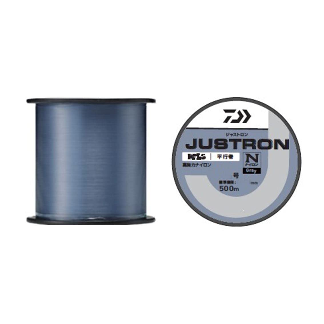 

Daiwa Justron Gray Nylon Bobbin Line 2.5-500 сірий колір