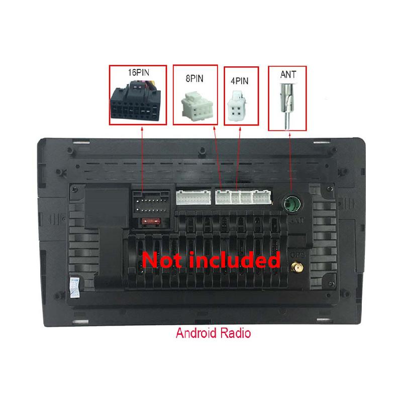 Car 16Pin O Wiring Harness With Canbus Box For Chevrolet Volrando Cavalier O Media Player Power Connector Socket