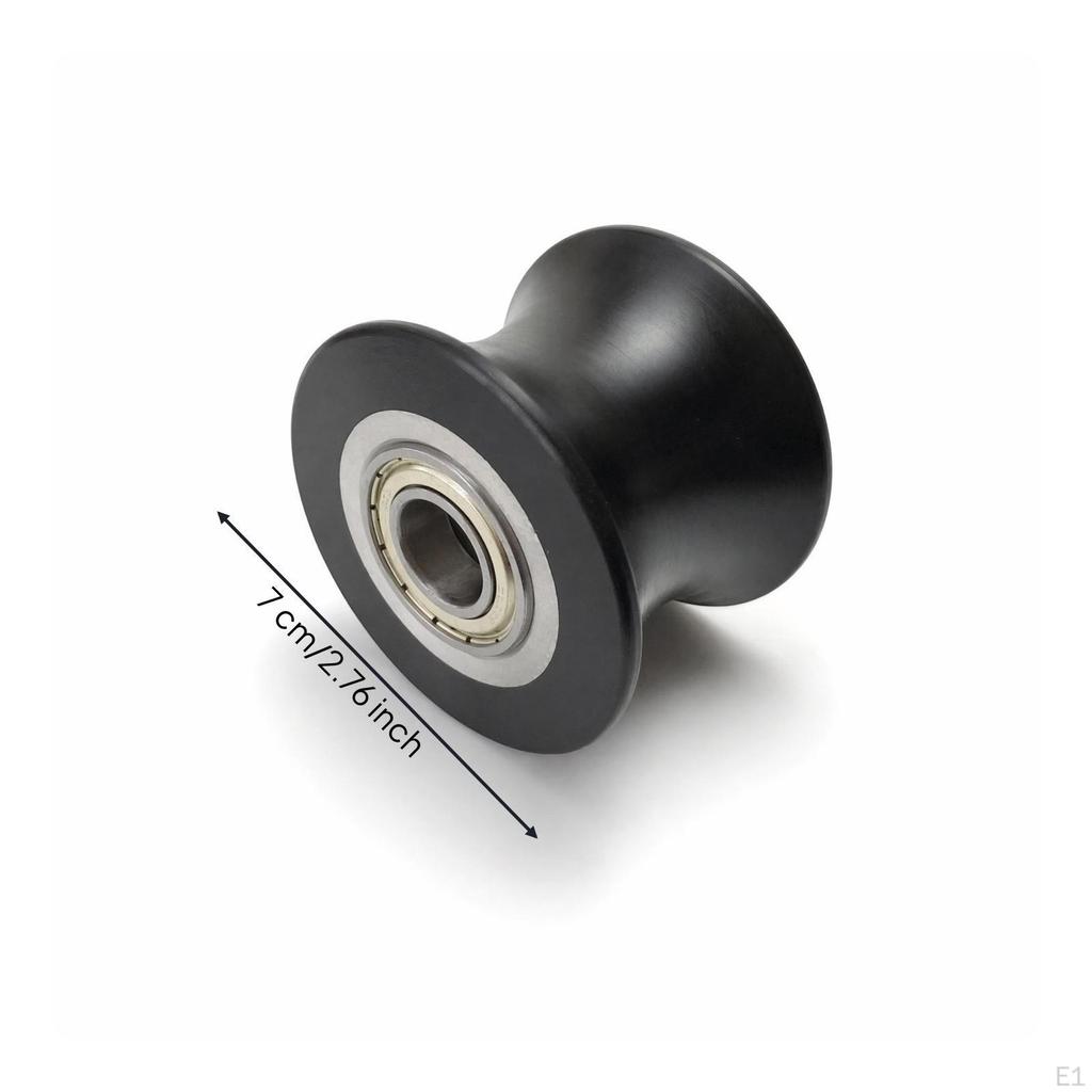 Aluminum Pulley Wheel 70 Mm Grooved Roller Elliptical Bearing