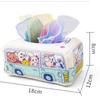 Colorful Montessori Toy Soft Fabric Sensory Toy Baby Activity Toy Magic Tissue Box  Early Education