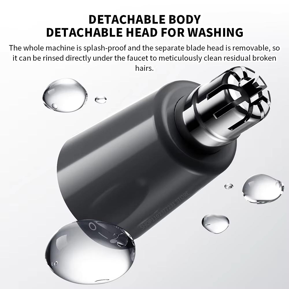 Nuovo Rifinitore Elettrico per Peli Nasali Mijia Portatile Ricaricabile Mini Trimmer Pulitore Narici CN