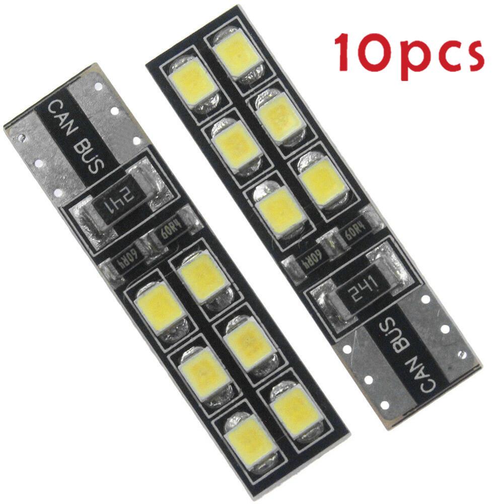 10pcs Car LED Lights Bulb 6000K White Lighting Error Free Canbus For Mercedes W204 C300 DC12-24V Accessories Car Light Bulbs