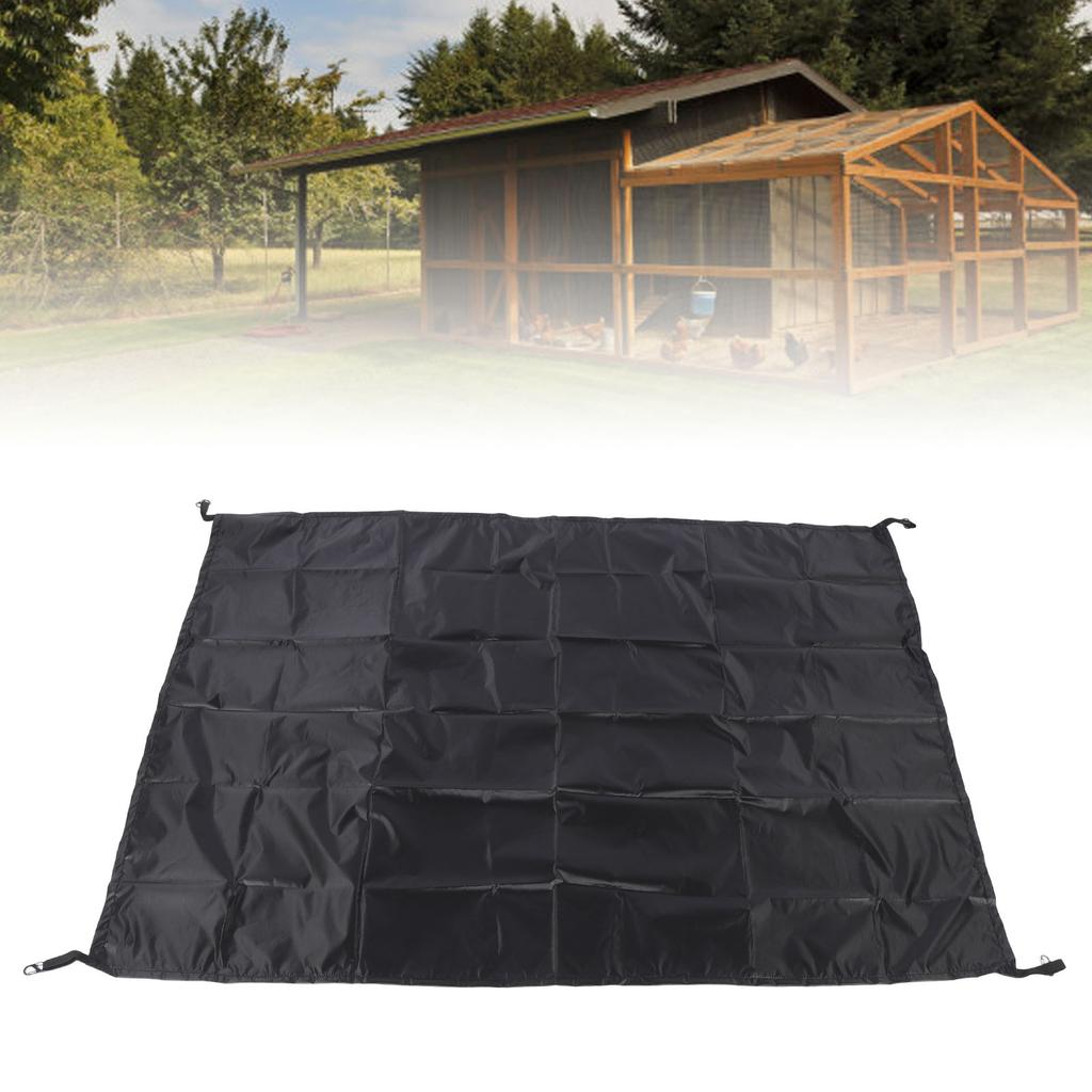 Chicken Packing Tarpaulin, 57 x 43 Inch Waterproof Oxford Fabric Multifunctional Chicken Coop Tarpaulin Lightweight Dustproof Chicken Home Shade Fabri
