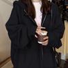 Women's Trendy Casual Zipper Hooded Cardigan for Autumn/Winter
