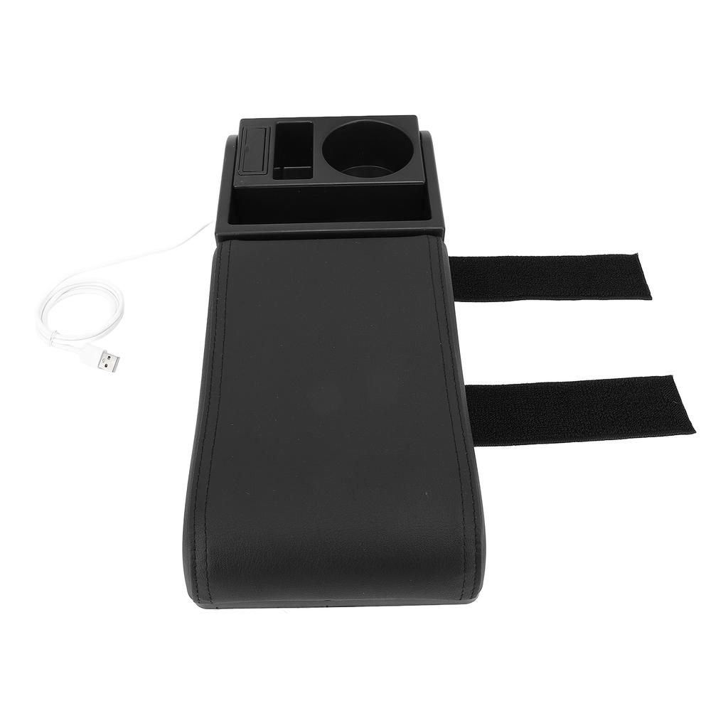 Auto Center Console Armrest Pillow with USB Interface Multifunctional   Width Armrest Storage Box   for Vehicles