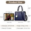 FORRICA Elegant Shoulder PU Leather Messenger Tote Suitable for Travel and Blue Women's Handbag, Bag, Bag, Bag, Shopping,