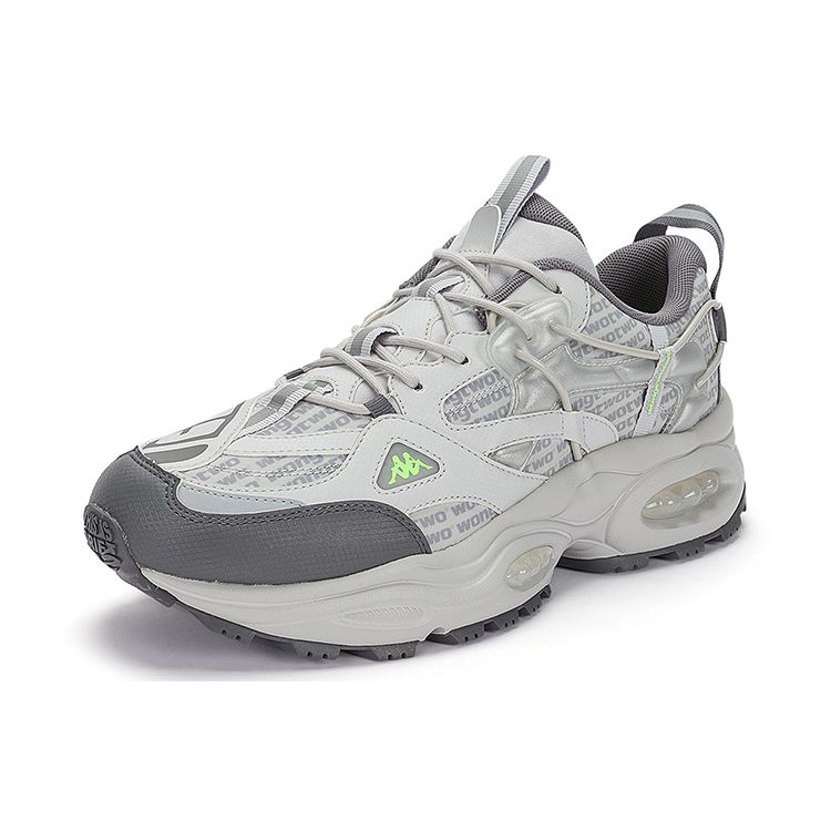 Kappa Deconstructed Elements Retro Casual Versatile Low-Top Dad Shoes Unisex sneakers Gray Silver K0DY5MC03D-1118