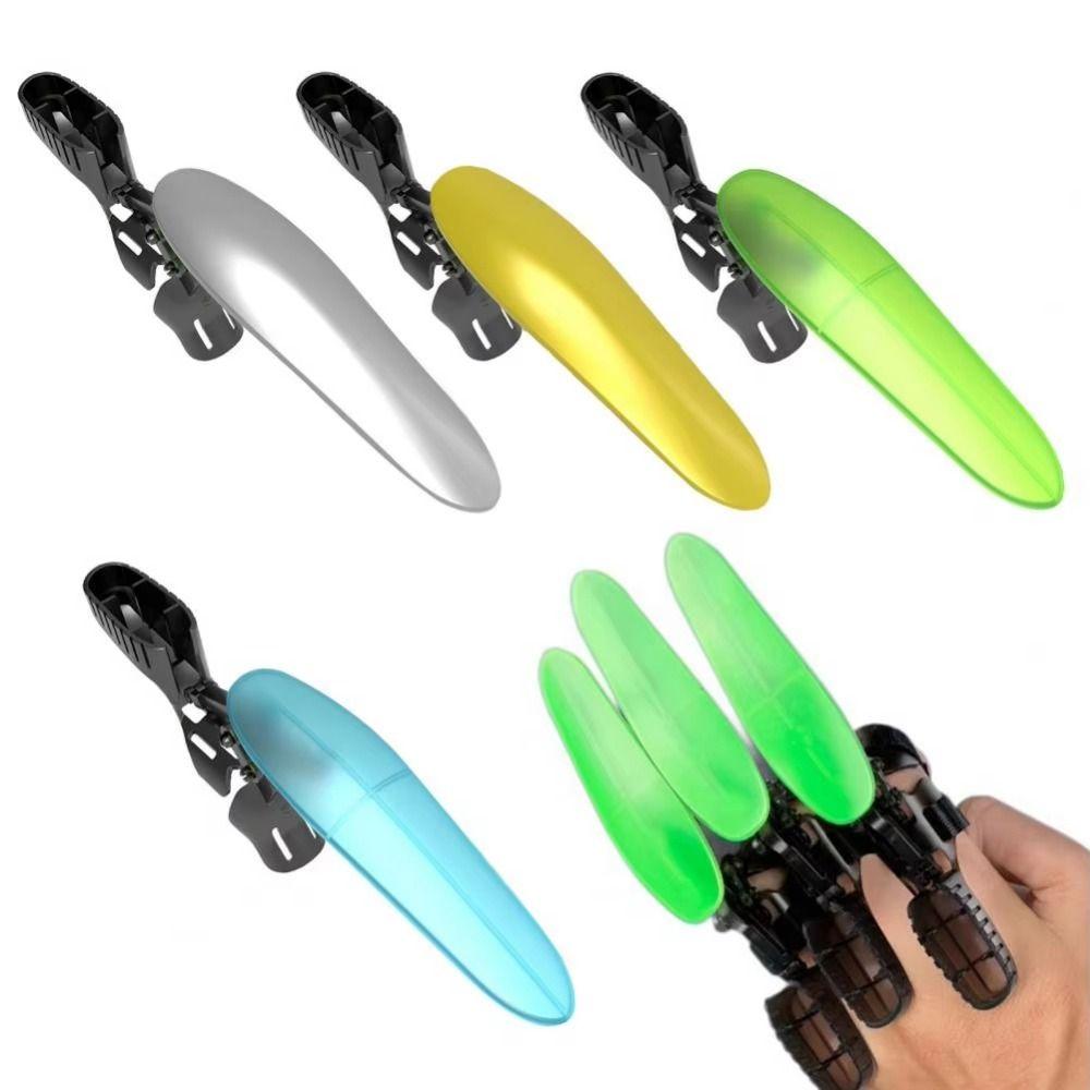 

3pcs Scalable Glowing Wolf Claws Luminous Finger Wolverine Claws Children s Toys жовтий