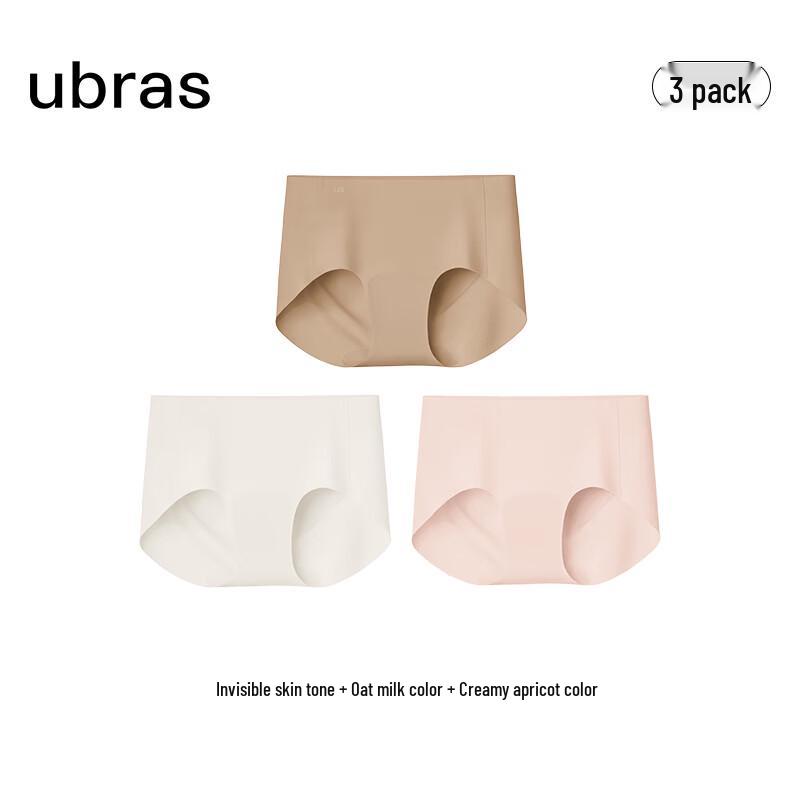 Ubras Women's Seamless High-Elastic Boxer Briefs 3-Pack
