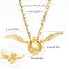 Collana con Pendente Boccino d'Oro per Donna, Accessorio Regalo alla Moda e Squisito Catena Clavicola