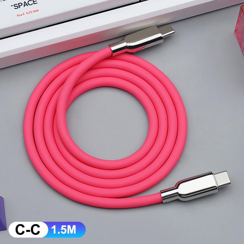 240W Pd3.1 Liquid Silicone Usb C Type-C Fast Charging Cable 15 16 17 S23 S24 S25
