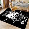 1pc Hello Kitty Gothic Home Office, Durable Polyester Floor Mat with Easy, Office Decor, Urban Style, Nonslip Backing, Highquality Fabric