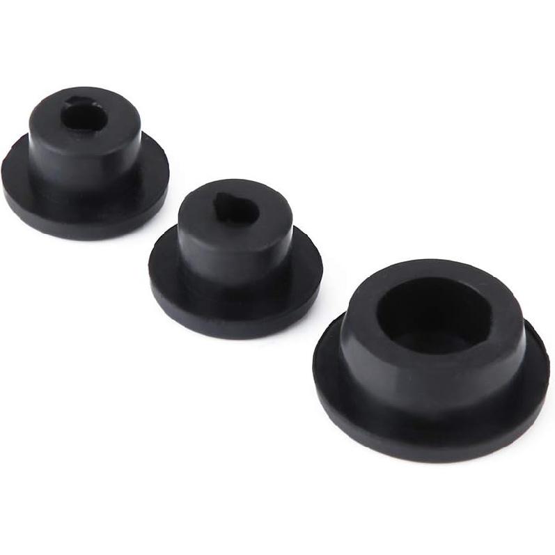 Tailgate Rubber Plug Spare Tire Carrier Plug Kit for JK 2007–2018 2 Door 4 Door, 3PCS Tailgate Hole Cover Set, Brake Light Wiring and Mount Holes,