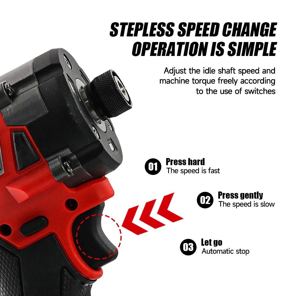 multi-fit impact driver long life strong driving force easy to control 20v rechargeable power tool for Milwaukee battery pin
