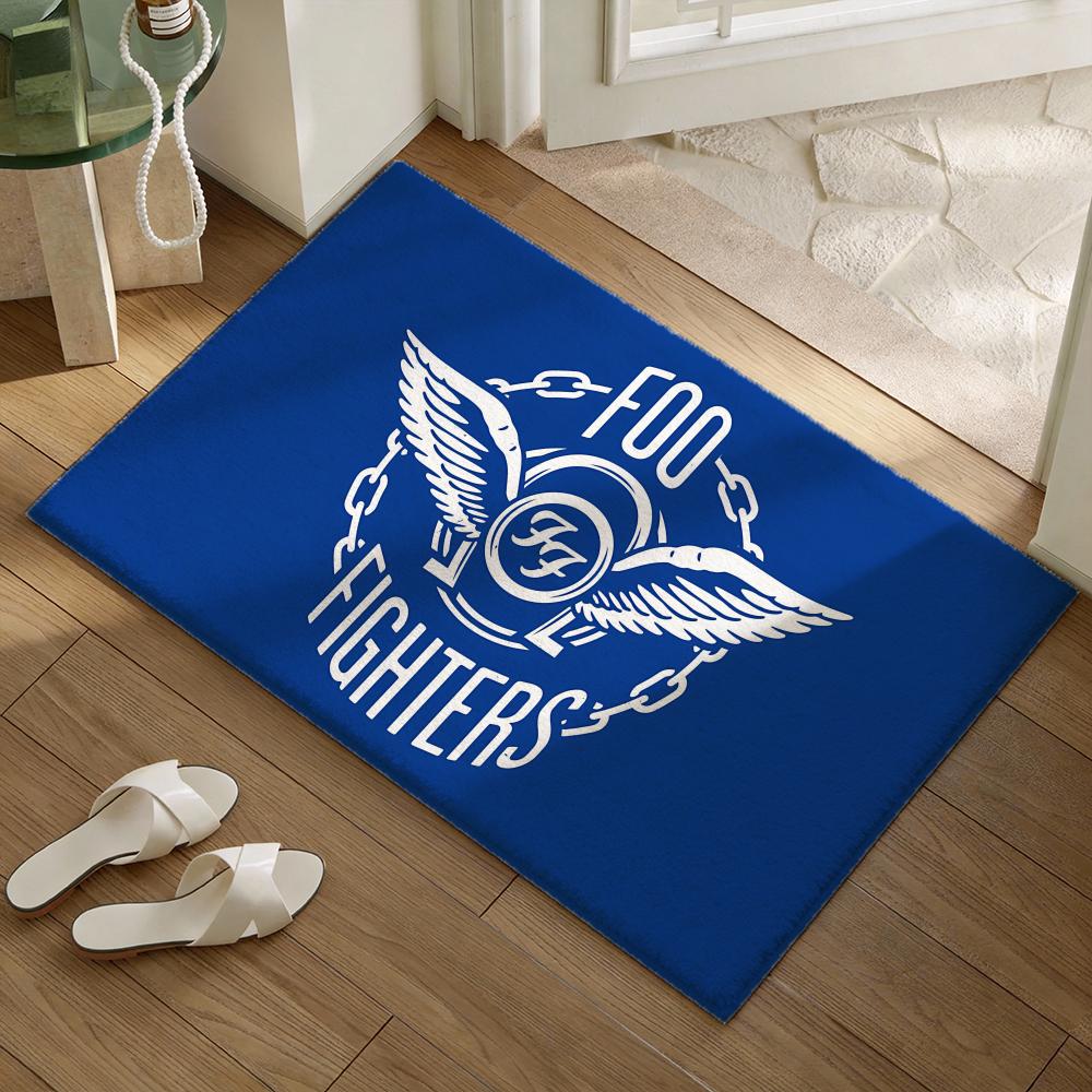 Rock Band F-Foo Fighterss Floor Mat Soft Flannel Non-Slip Door Mat - Thickened Rug for Living Room Home Decor