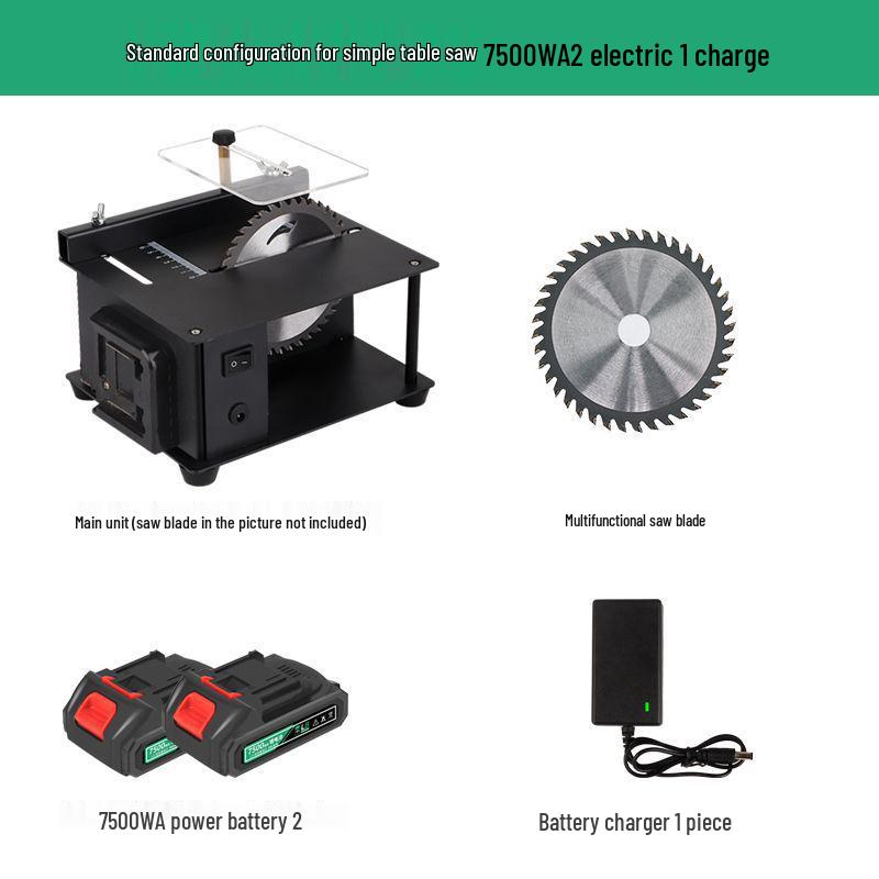 Compact Multi-Functional Table Saw for DIY Woodworking & Jade Cutting