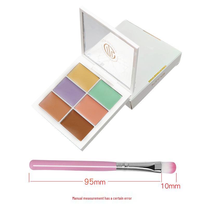 

Палетка консилеров Meiyan Tang MYG 6 цветов: Контурирование, Маскировка несовершенств, Водостойкий, Стойкое осветление для мешков под глазами и покраснений 12g (includes brush)