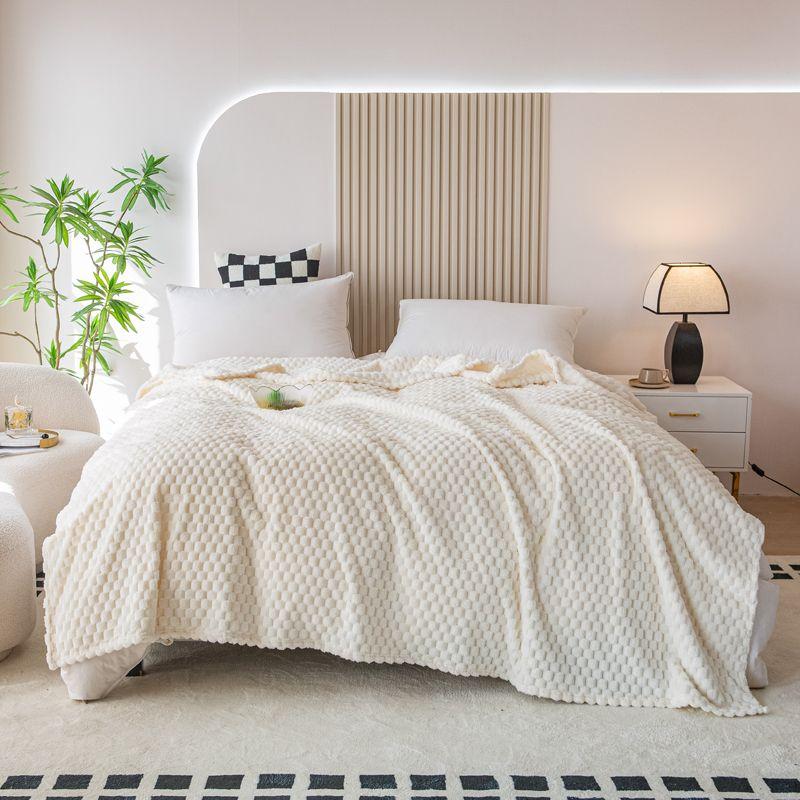 

Плед-шаль с оборками, машинная стирка, для студенческих общежитий - Летний плед из флиса (Всесезонное использование) 150x200cm