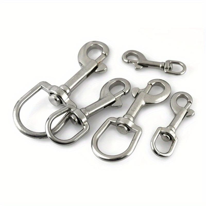 1pc Snap Hook Stainless Steel Trigger Swivel Eye Bolt for Webbing Leather Craft Bag Strap Belt Clasp Pet Dog Leash Clip Quality