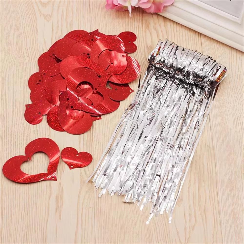 100pcs Wedding Birthday Party Decoration Decoration Balloon Rain Silk Sequin Pendant Wedding Supplies Wedding Room Decoration