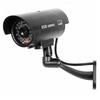 Dummy Security Camera,Fake Cameras CCTV Surveillance System with Realistic Simulated LEDs With Warning Sticker